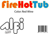 ALFI Brand - Red Wine FireHotTub The Round Fire Burning Portable Outdoor Hot Bath Tub | FireHotTub-RW