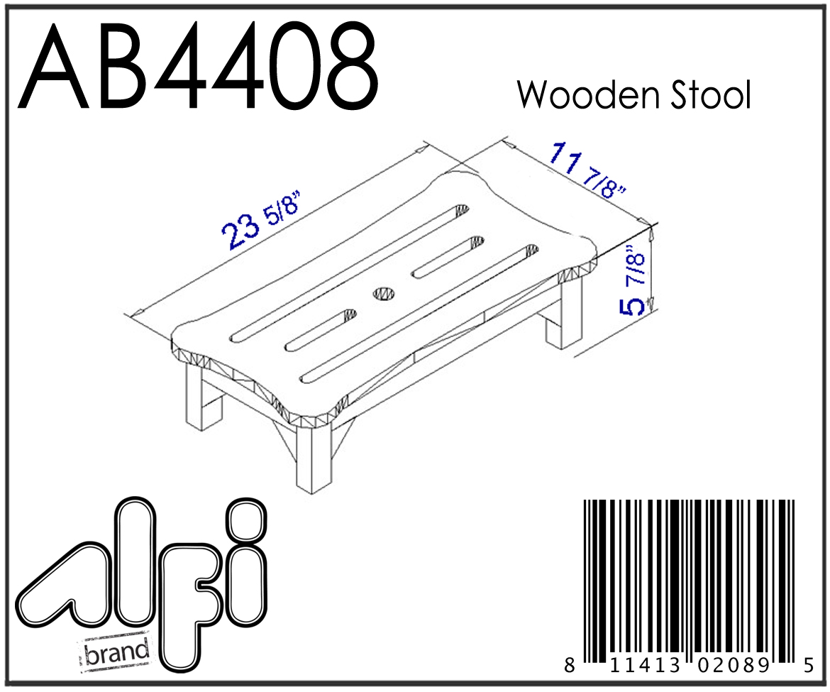 ALFI Brand - 24'' Wooden Stool for your Wooden Tub | AB4408