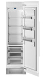 Bertazzoni | 24" Built-in Refrigerator column - Panel Ready - Right swing door and 24" Built-in Freezer column - Panel Ready - Right swing door Bundle