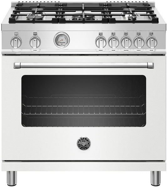 Bertazzoni | 36" Master Series range - Gas oven - 5 aluminum burners | MAST365GASBIE
