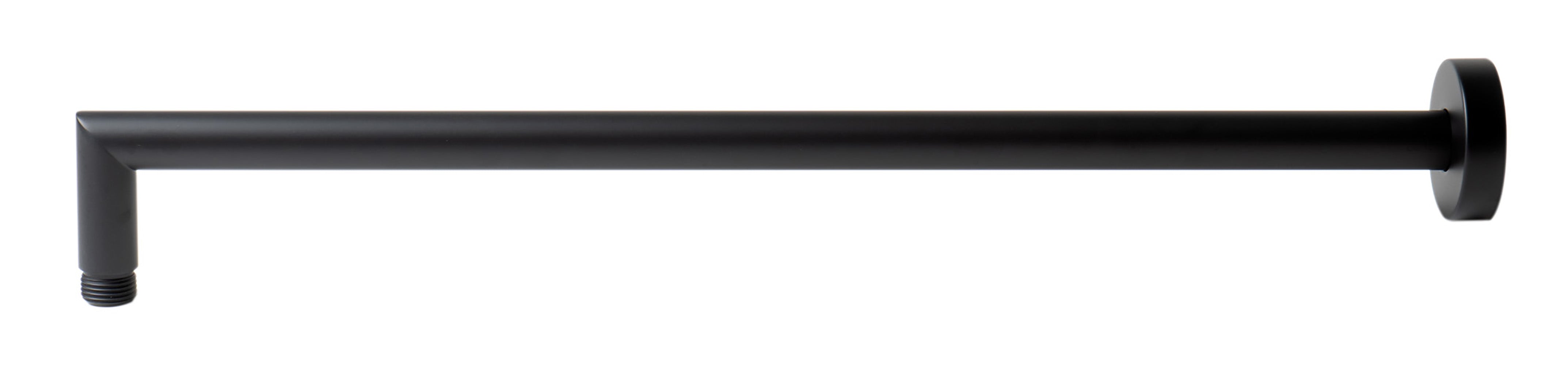 ALFI Brand - Black Matte 20" Round Wall Shower Arm | ABSA20R-BM