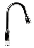 ALFI Brand - Polished Chrome Traditional Gooseneck Pull Down Kitchen Faucet | ABKF3783-PC