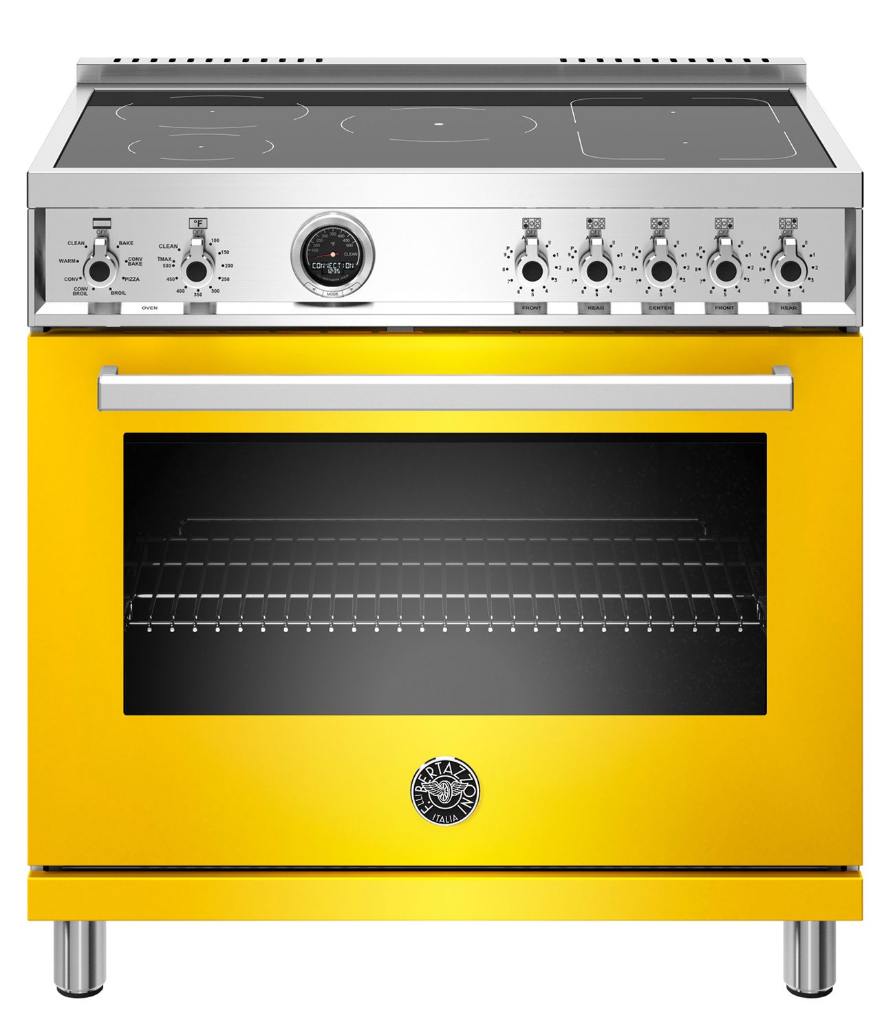 Bertazzoni | 36" Professional Series range - Electric self clean oven - 5 induction zones | PROF365INSGIT