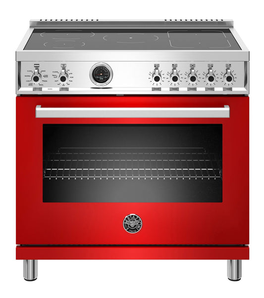 Bertazzoni | 36" Professional Series range - Electric self clean oven - 5 induction zones | PROF365INSROT