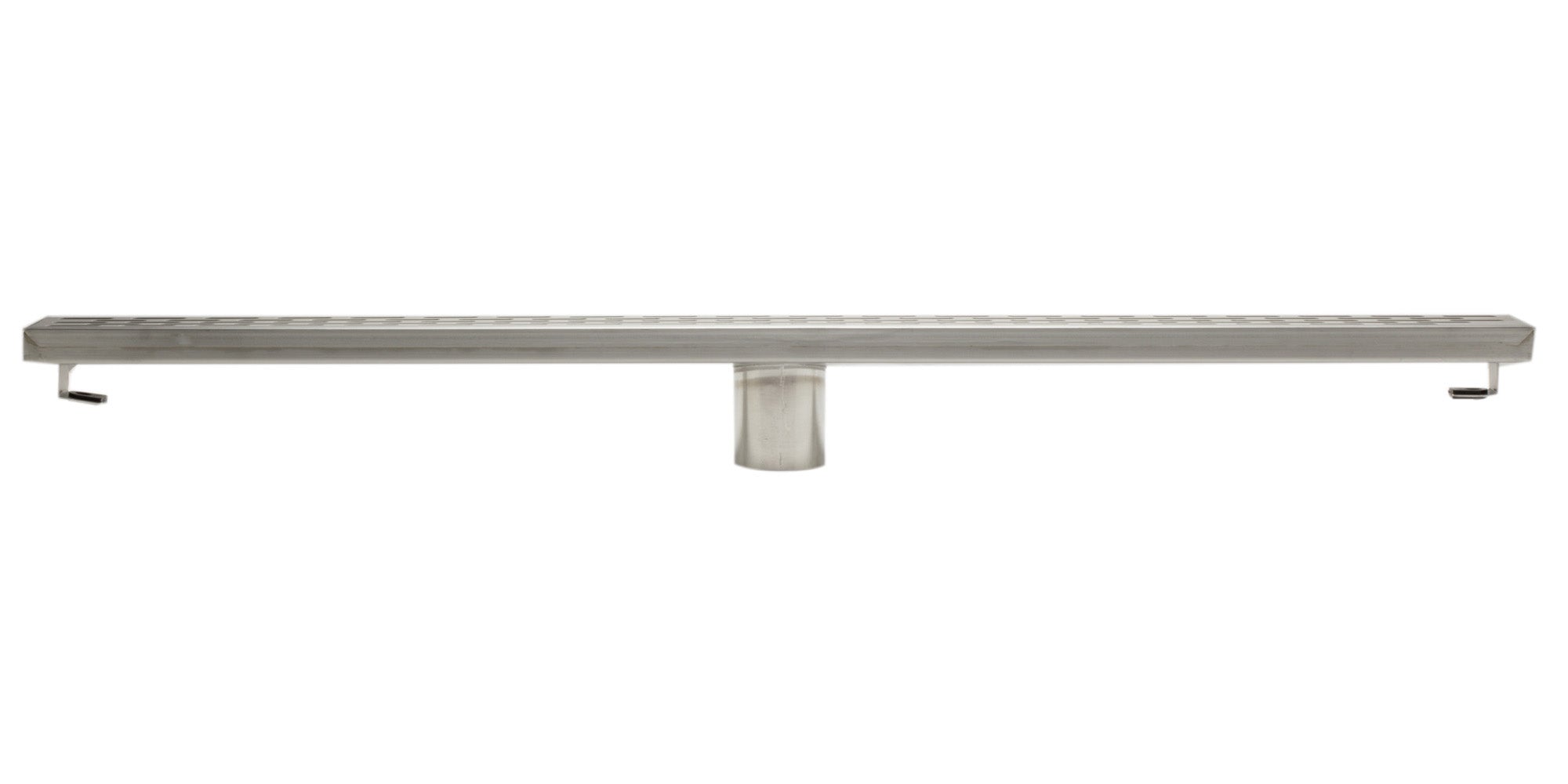 ALFI Brand - 32" Modern Stainless Steel Linear Shower Drain with Groove Holes | ABLD32C-BSS
