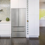 Cosmo - 22.5 cu. ft. 4-Door French Door Refrigerator with Recessed Handle in Stainless Steel, Counter Depth | COS-FDR225RHSS