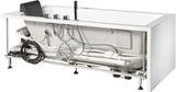 EAGO - 6 ft Acrylic White Rectangular Whirlpool Bathtub w Fixtures | AM154ETL-L6