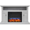 Cambridge Electric Mantel Fireplaces CAMBR5021 2WHTLED