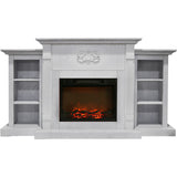 Cambridge Electric Mantel Fireplaces CAMBR7233 1WHT