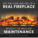 Cambridge Cambridge Sienna 34 In. Electric Fireplace w/ Multi-Color LED Insert and Cherry Mantel