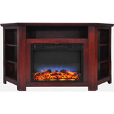 Cambridge Cambridge Stratford 56 In. Electric Corner Fireplace in Cherry with LED Multi-Color Display