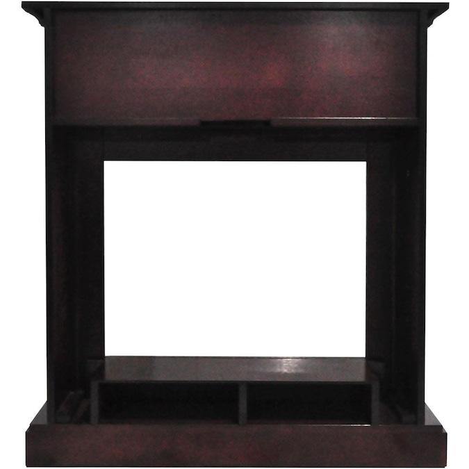 Cambridge Fireplace Mantels and Entertainment Centers Cambridge Sienna 34 In. Electric Fireplace w/ 1500W Log Insert and Mahogany Mantel