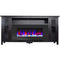 Cambridge Fireplace Mantels and Entertainment Centers Dark Coffee/Black Cambridge Somerset 70-In. Electric Fireplace TV Stand with Multi-Color LED Flames, Driftwood Log Display, and Remote Control