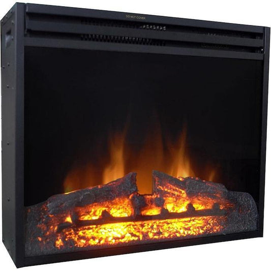 Cambridge Freestanding Fireplace Cambridge 28-In. Freestanding 5116 BTU Electric Fireplace Heater Insert with Remote Control and 9-Hour Timer