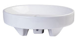 EAGO - 18" ROUND CERAMIC ABOVE MOUNT BATHROOM BASIN VESSEL SINK | BA141