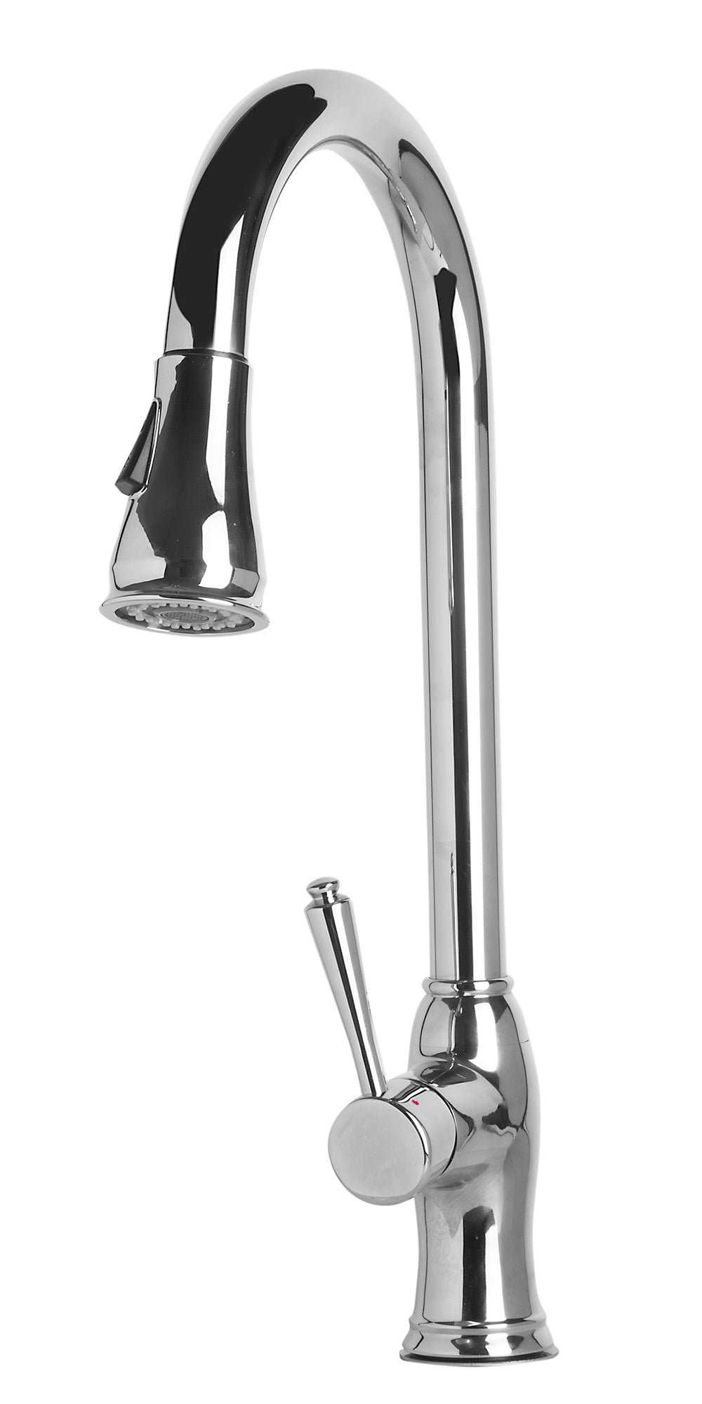 ALFI Brand - Traditional Solid Polished Stainless Steel Pull Down Kitchen Faucet | AB2043-PSS