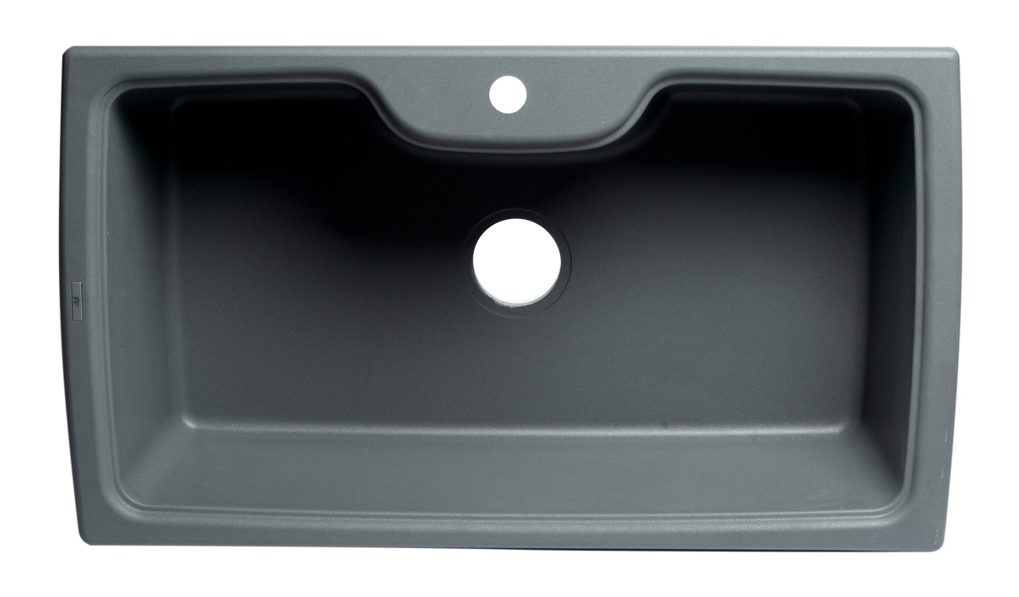 ALFI Brand - Titanium 35" Drop-In Single Bowl Granite Composite Kitchen Sink | AB3520DI-T