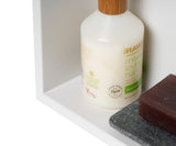 ALFI Brand - 12" x 12" White Matte Stainless Steel Square Single Shelf Bath Shower Niche | ABNC1212-W