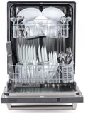 Cosmo - DIS6502 Top Control Built-In Tall Tub Dishwasher Fingerprint Resistant, 24 inch, Stainless Steel | COS-DIS6502