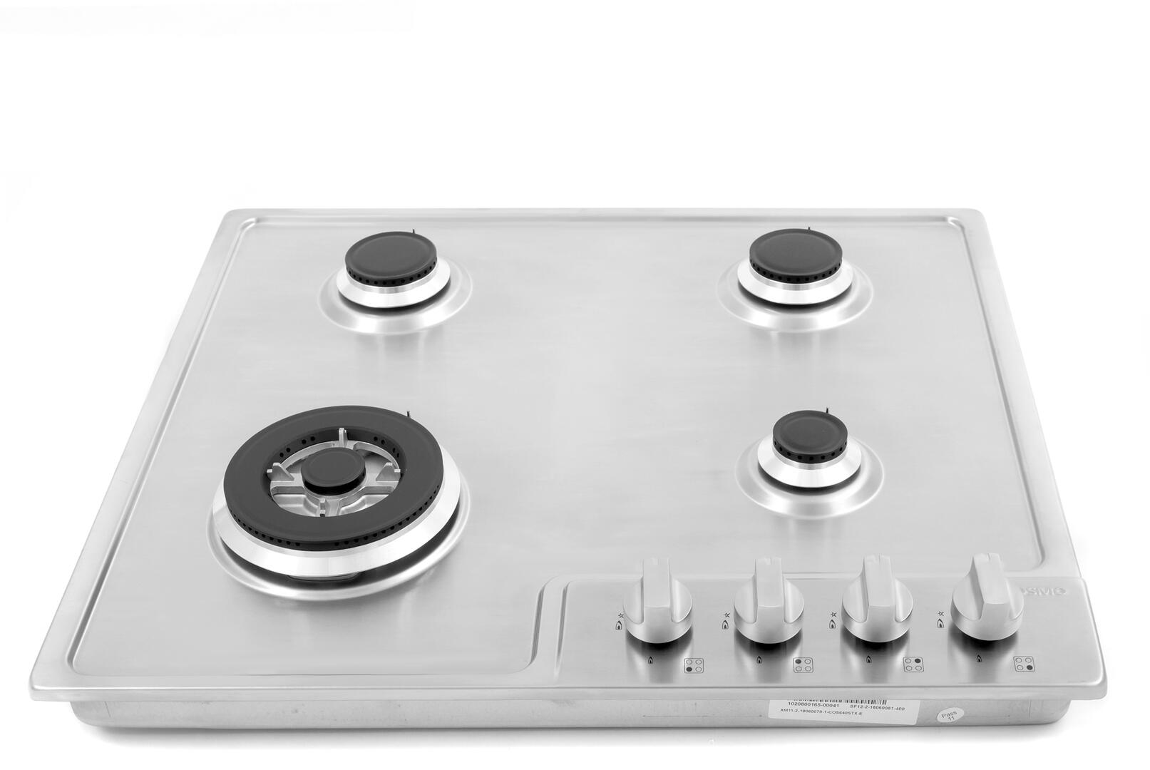 Cosmo - 24 in. Gas Cooktop in Stainless Steel with 4 Sealed Burners | COS-640STX-E
