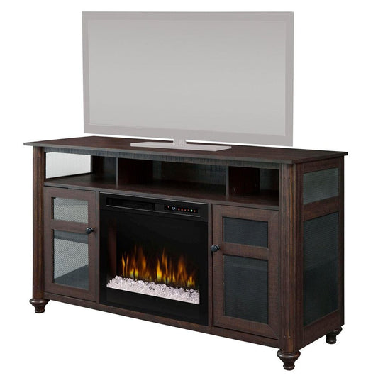 Dimplex BUILT-IN ELECTRIC FIREPLACES Dimplex - Xavier Electric Fireplace Television Stand with XHD23L Electric Firebox, Grainery Brown | GDS23L8-1904GB - DM23-1904GB