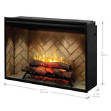 Dimplex - Revillusion 42" Herringbone Portrait Built-In Firebox - 500002410