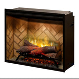 Dimplex Dimplex - 30-inch Revillusion Built-in Electric Fireplaces | Herringbone Backer - Weather Concrete | RBF30- RBF30WC