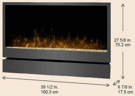 Dimplex Dimplex DWF36PG 36-Inch Inspiration Wall-Mount Electric Fireplace