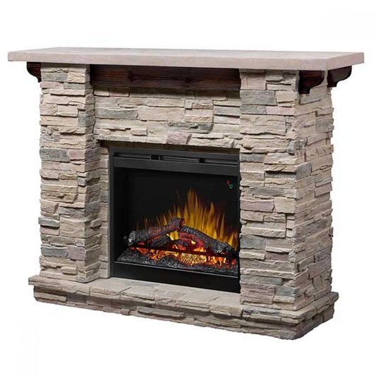 Dimplex Fireplace Mantels Dimplex Featherston Mantel with 28-In Multi-Fire XHD Electric Fireplace Insert