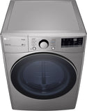 LG - 7.4 cu. ft. Ultra Large Graphite Steel Smart Electric Vented Dryer with Sensor Dry and Wi-Fi Enabled | DLE3600V