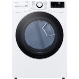 LG - 4.5 CU Front Load Washer and LG - 7.4 Cu. Ft. Ultra Large White Smart Electric Vented Dryer