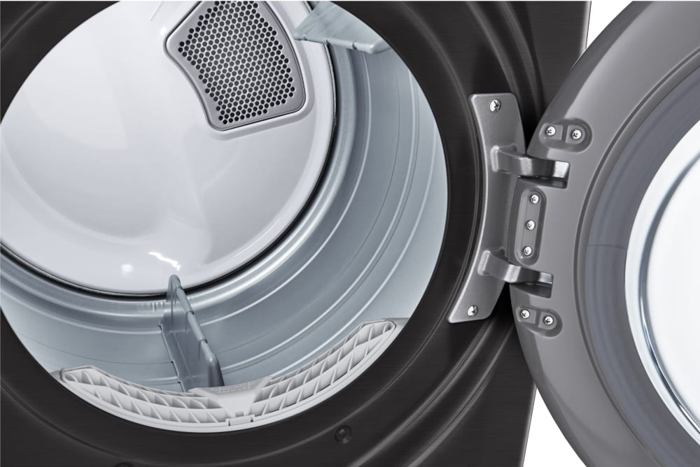 LG - 7.4 cu. ft. Black Steel Ultra Large Capacity Gas Dryer with Sensor Dry Turbo Steam | DLGX4201B