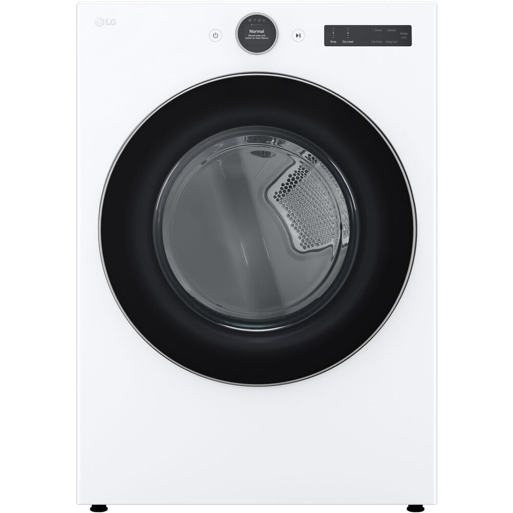 LG - 7.4 CF Ultra Large Capacity Electric Dryer w/ Sensor Dry and TurboSteamDryers - DLEX5500W