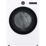 LG - 7.4 CF Ultra Large Capacity Electric Dryer w/ Sensor Dry and TurboSteamDryers - DLEX5500W