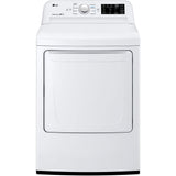 LG - 4.5 Cu. Ft. High-Efficiency Top-Load Washer and LG - 7.3 Cu. Ft. Ultra Large High Efficiency White Gas Dryer