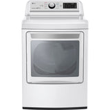 LG - 27 in. 4.8 cu. ft. Mega Capacity White Top Load Washer and LG - 7.3 Cu.Ft. Ultra Large High Efficiency Gas Dryer