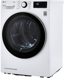 LG - 4.2 cu. ft. Compact White Electric Dryer with Dual Inverter HeatPump Technology |  DLHC1455W