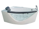 EAGO - 5 ft Clear Rounded Right Corner Acrylic Whirlpool Bathtub | AM198ETL-R