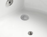 EAGO - 5 ft Clear Corner Acrylic Whirlpool Bathtub for Two | AM156ETL