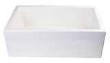 ALFI Brand - 30" Biscuit Smooth Apron Thick Wall Fireclay Single Bowl Farm Sink | AB3018SB-B