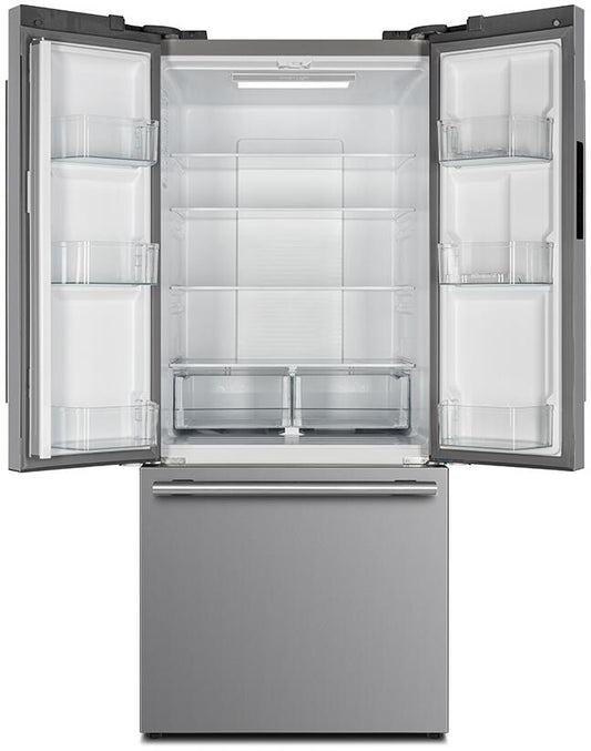 FORNO - No Frost Refridgerator 31" French Door 17.5cf.  VCM Stainless Steel with Ice Maker | FFFFD1974-31SB