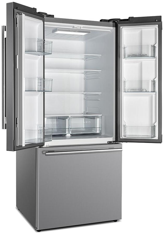 FORNO - No Frost Refridgerator 31" French Door 17.5cf.  VCM Stainless Steel with Ice Maker