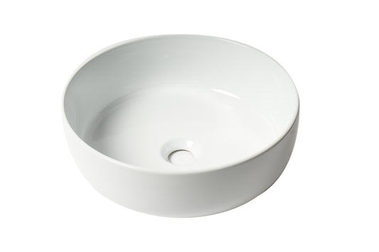 ALFI Brand - White 15" Round Above Mount Ceramic Sink | ABC907-W