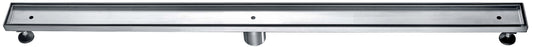 ALFI Brand - 47" Stainless Steel Linear Shower Drain with No Cover | ABLD47A