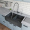 ALFI Brand - Concrete Color 33 inch Reversible Double Fireclay Farmhouse Kitchen Sink | ABCO3318DB