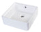 EAGO - 15" SQUARE CERAMIC ABOVE MOUNT BATHROOM BASIN VESSEL SINK | BA130