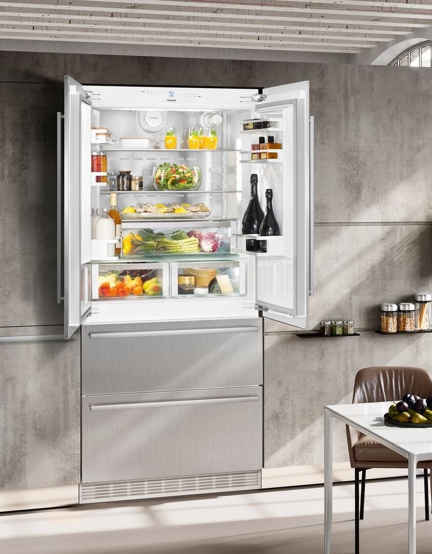 Liebherr - 36" Fully Integrated French Door Refrigerator-Freezer