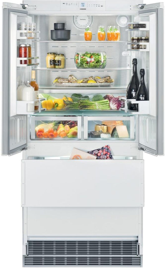 Liebherr - 36" Fully Integrated French Door Refrigerator-Freezer