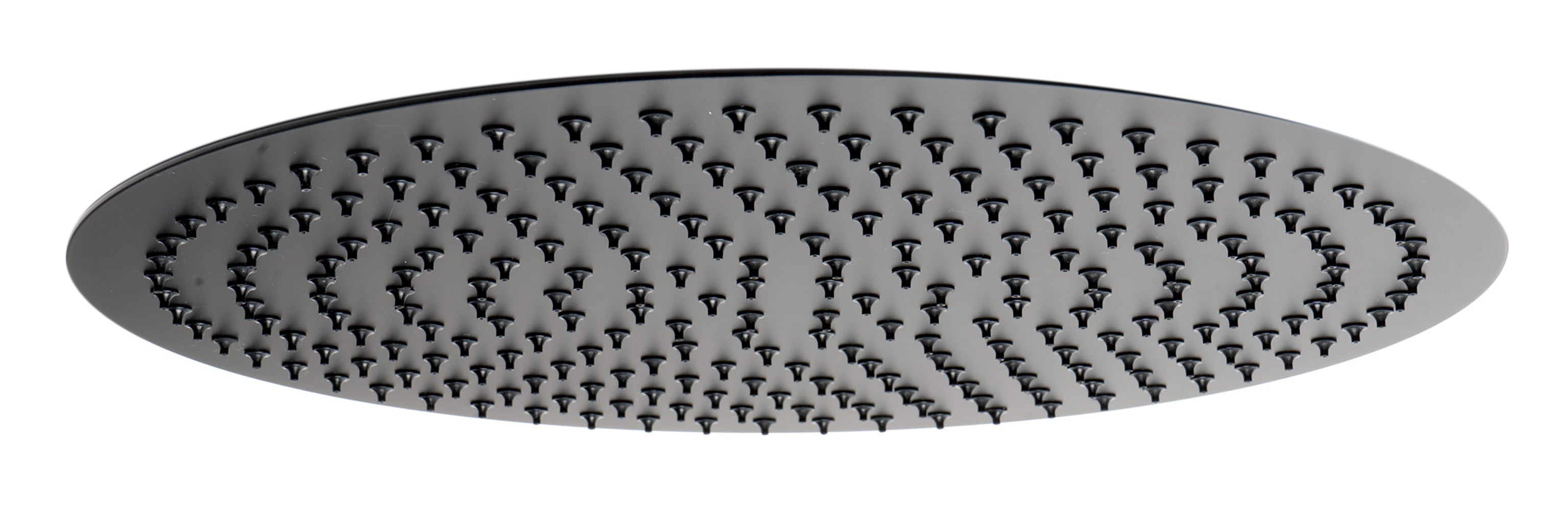 ALFI Brand - Matte Black Stainless Steel 16" Round Ultra-Thin Rain Shower Head | RAIN16R-BM