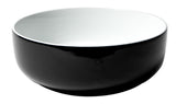 ALFI Brand - Black & White 15" Round Above Mount Ceramic Sink | ABC908
